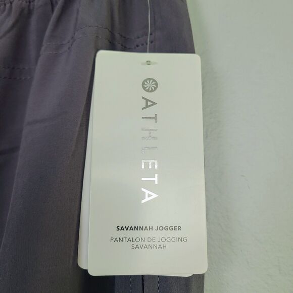 NEW Athleta Savannah Jogger Pants 6 Purple Lightweight  Pockets Pull-On Fitness - Picture 6 of 13